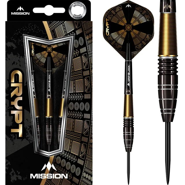 mission-darts-crypt-m1-fl-chettes-steel-tip-black-gold-90-tungst-ne image 1