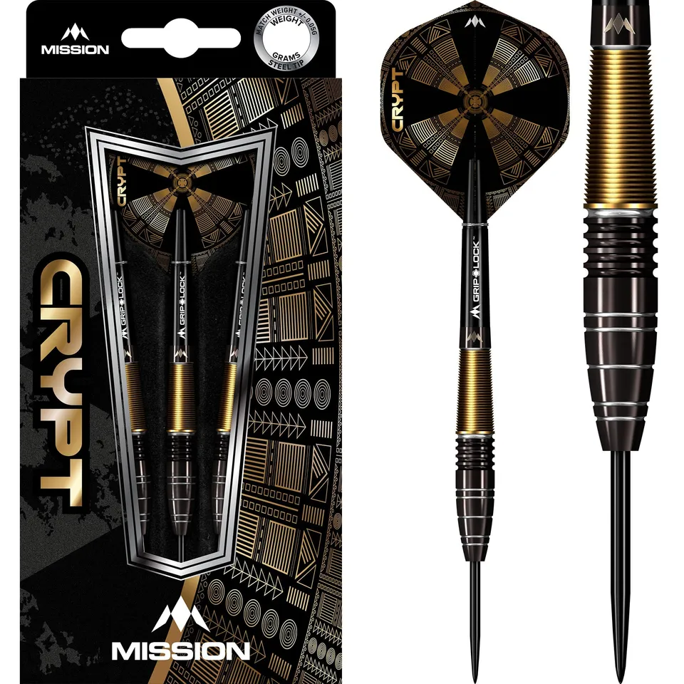 mission-darts-crypt-m1-fl-chettes-steel-tip-black-gold-90-tungst-ne image 1