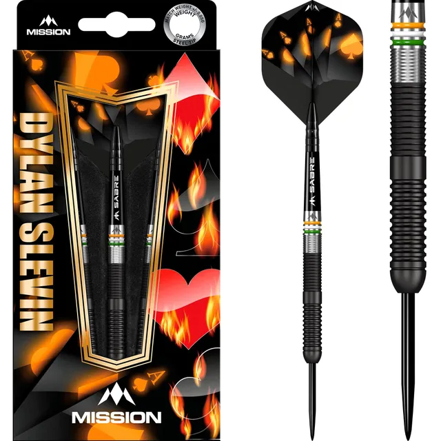 mission-darts-dylan-slevin-oceans-fl-chettes-acier-90-tungst-ne-black-titanium image 1