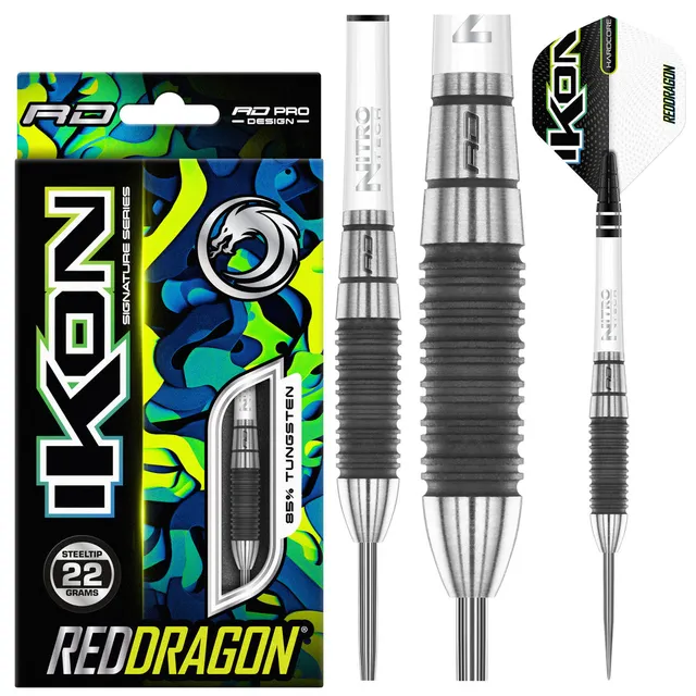 red-dragon-ikon-1-2-fl-chettes-acier-grip-brooklyn-grey image 1