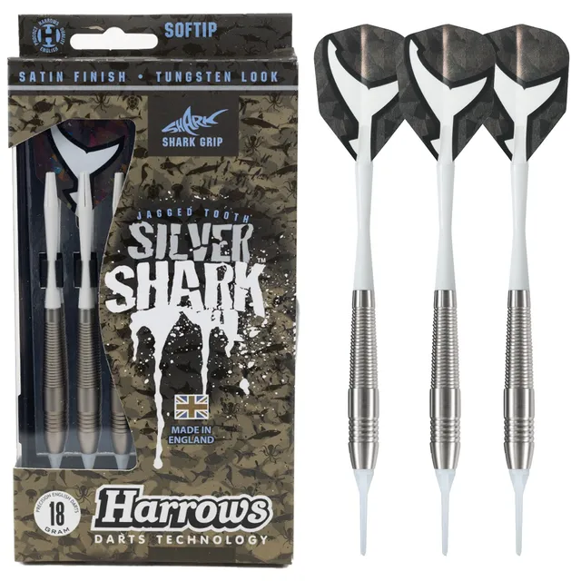 harrows-silver-shark-fl-chettes-pointe-souple image 1