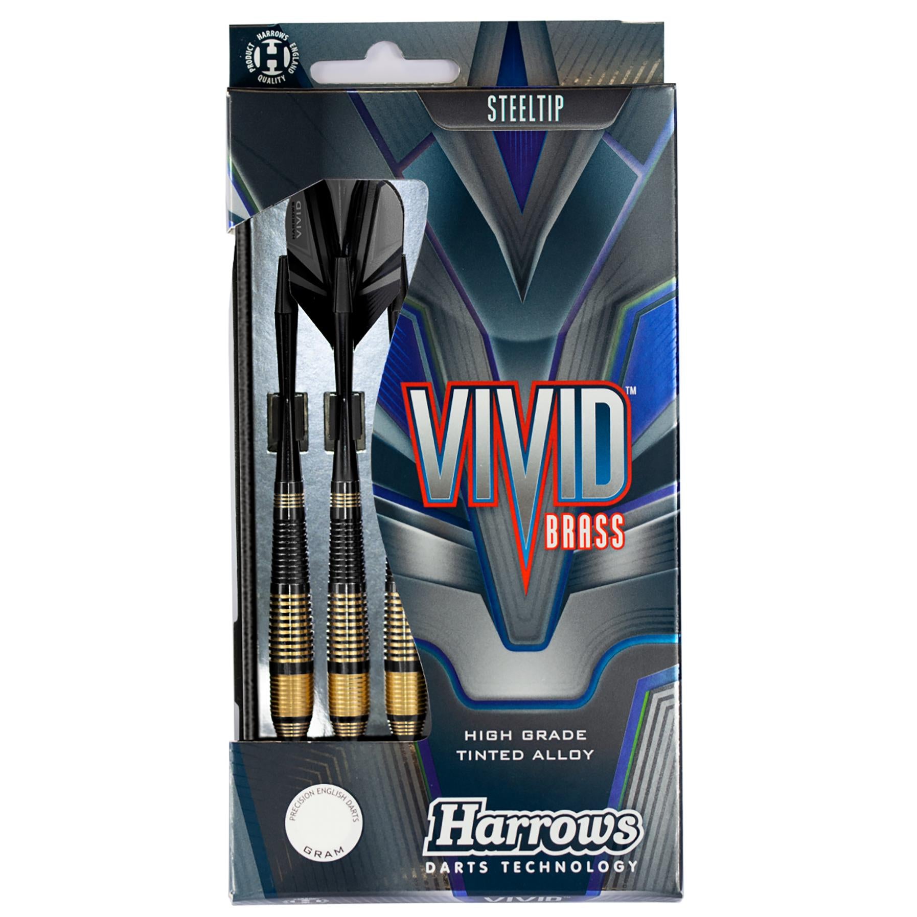 harrows-vivid-brass-black-fl-chettes-pointe-acier-steel-tip image 5