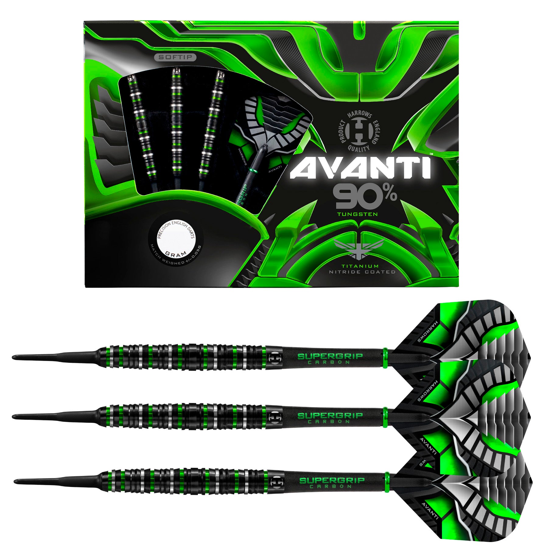 harrows-avanti-90-fl-chettes-pointe-souple-soft-tip image 1