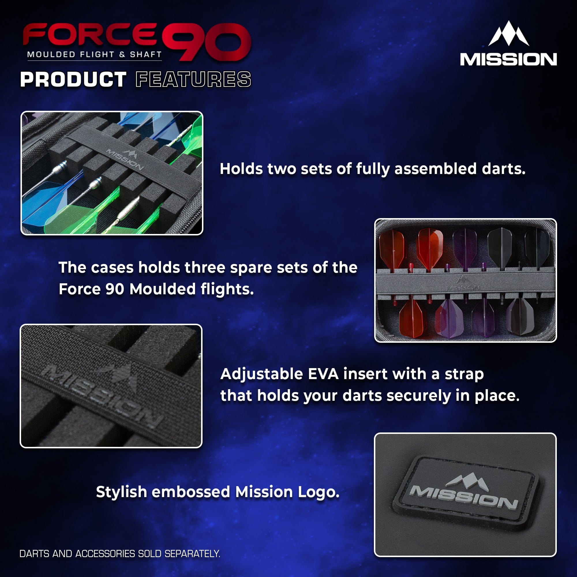 mission-darts-force-90-tui-rigide-eva-portefeuille-large-noir image 4