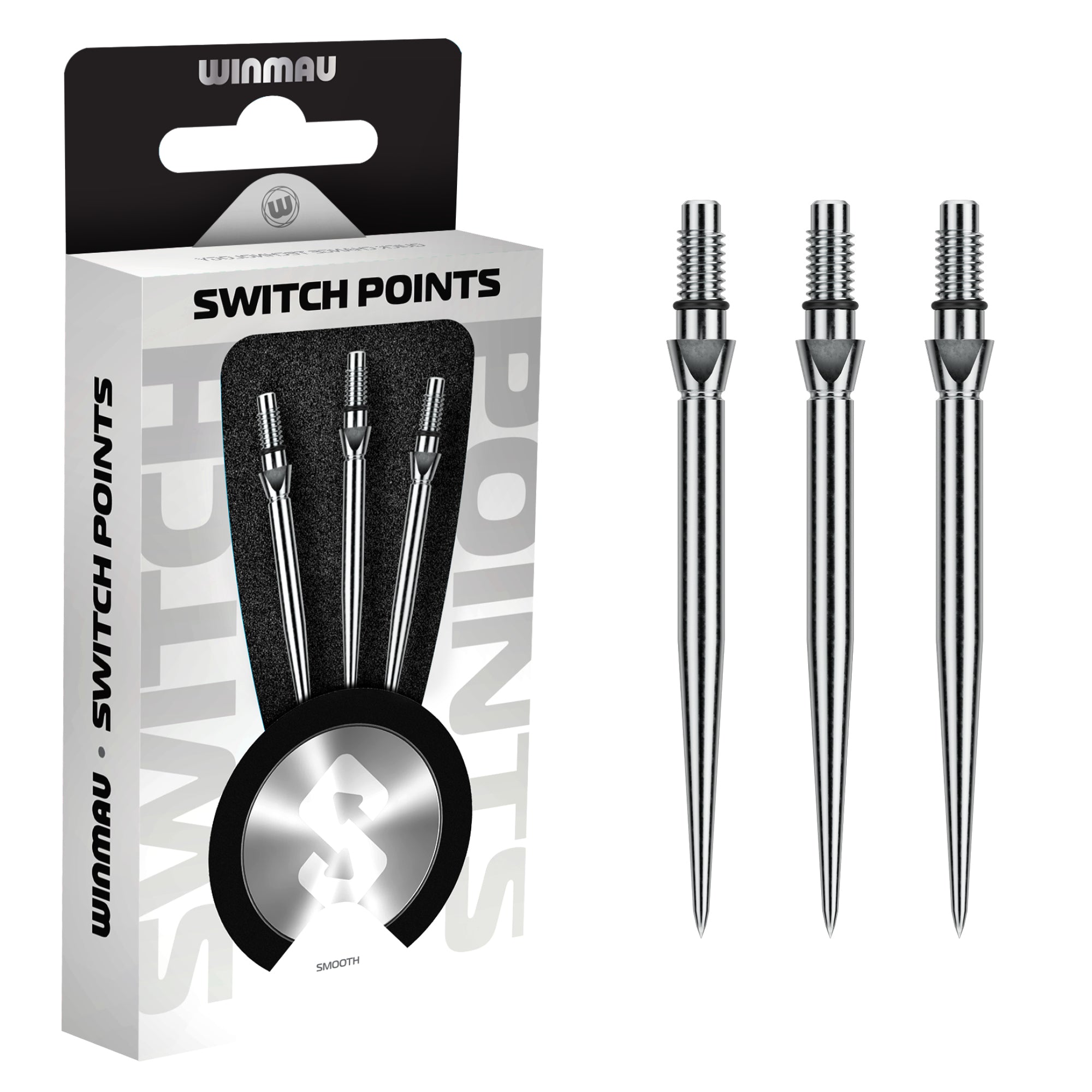 winmau-switch-points-smooth-silver-pointes-interchangeables image 2