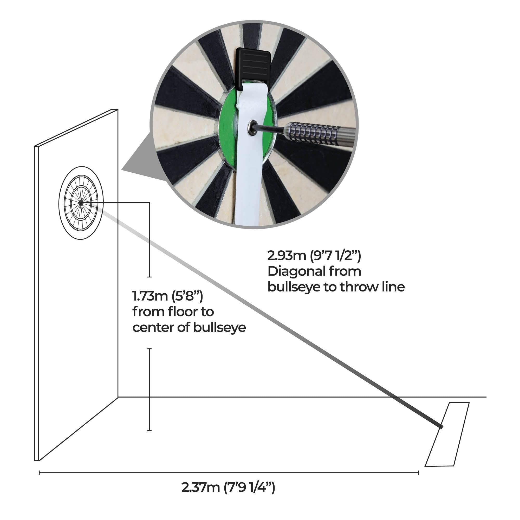 mission-darts-m-tre-r-tractable-cible-et-pas-de-tir-oche image 5