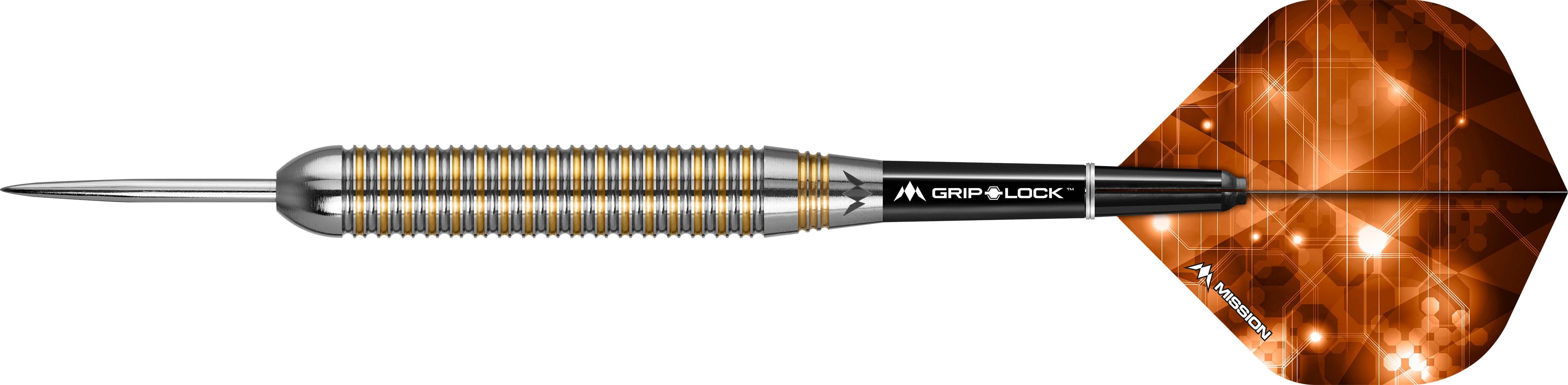 mission-darts-ardent-m1-steel-tip-laiton-23g-nez-rond-rainur image 2