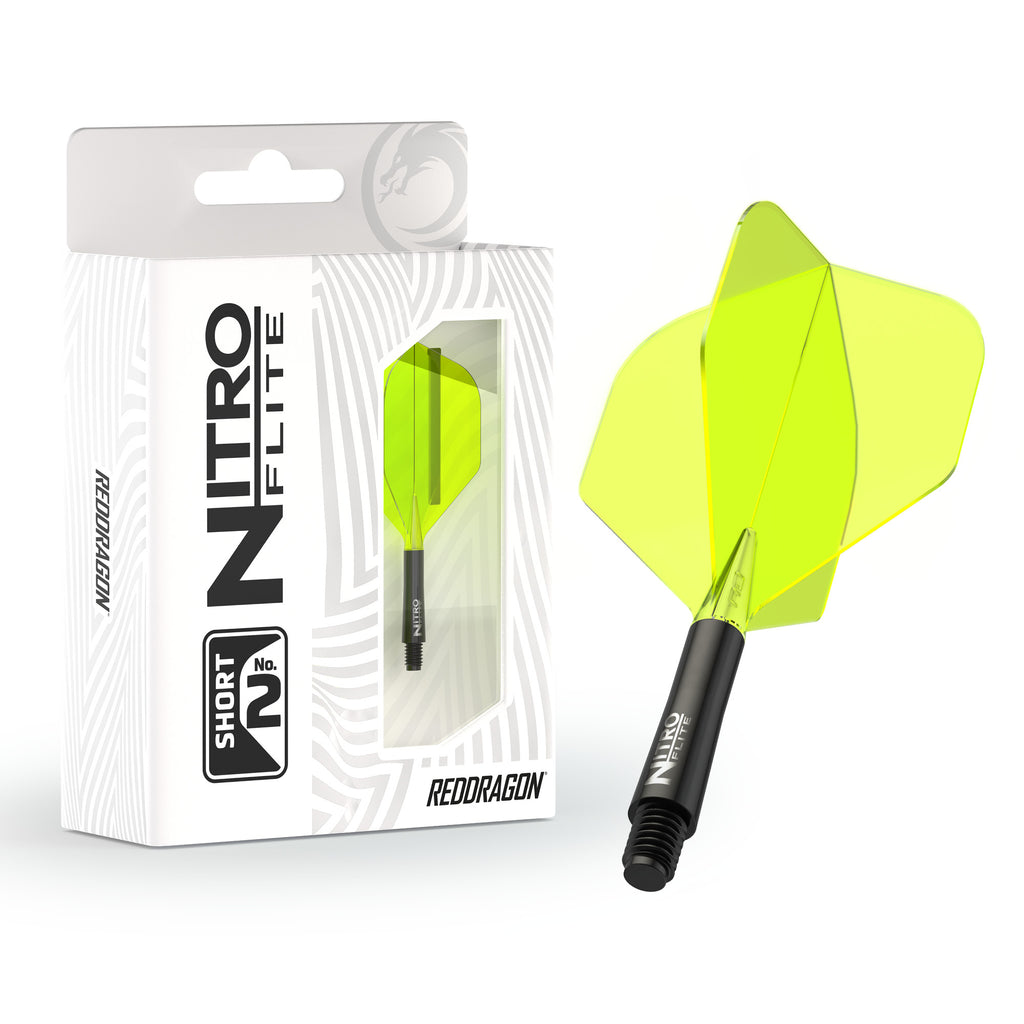 red-dragon-darts-nitro-flite-integrated-vol-et-tige-int-gr-s-noir-et-jaune image 1