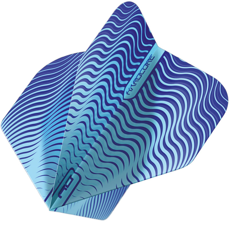 red-dragon-darts-blue-wave-shimmer-hardcore-radical-standard-ailettes-de-fl-chet image 1