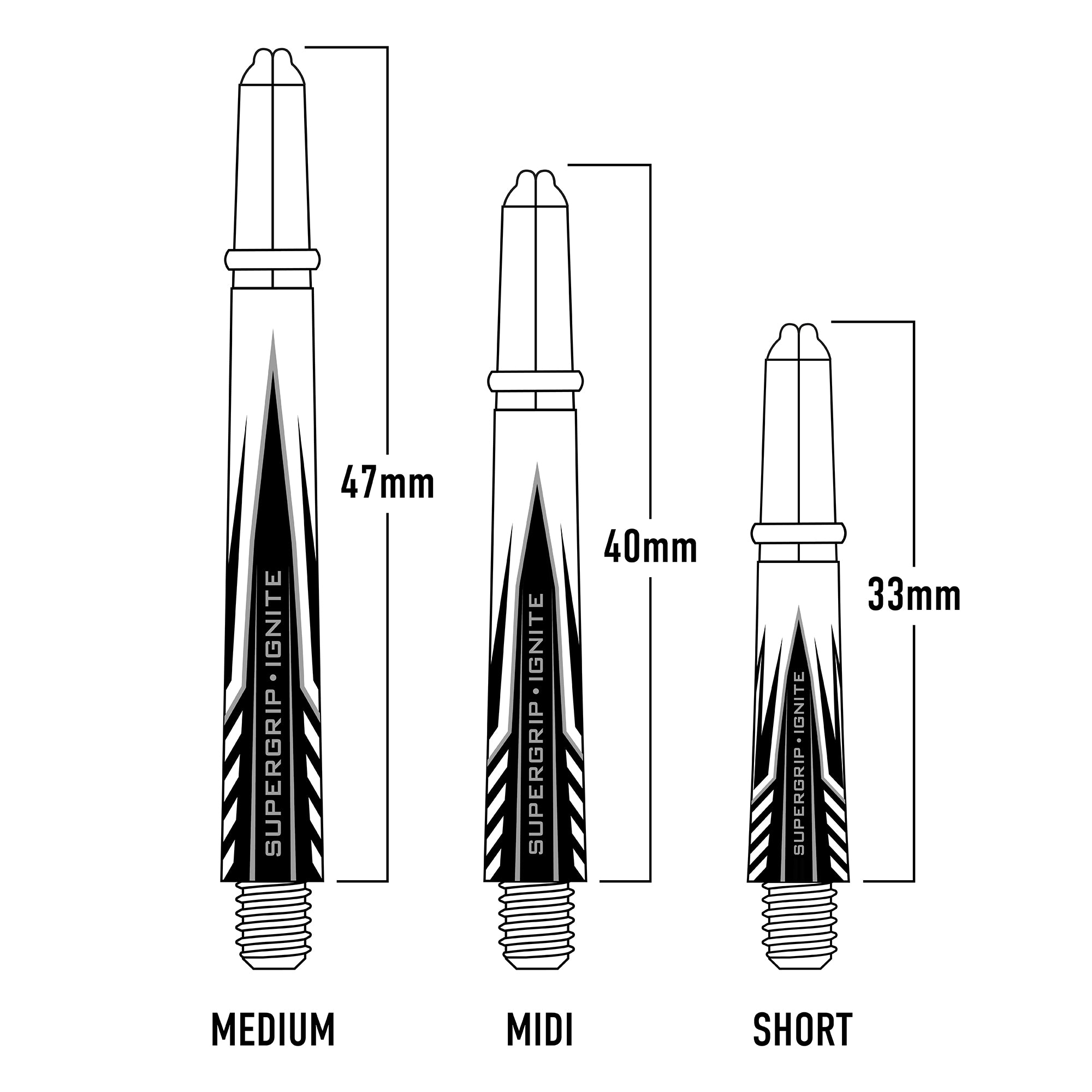 harrows-supergrip-ignite-tiges-de-fl-chettes-x3 image 8