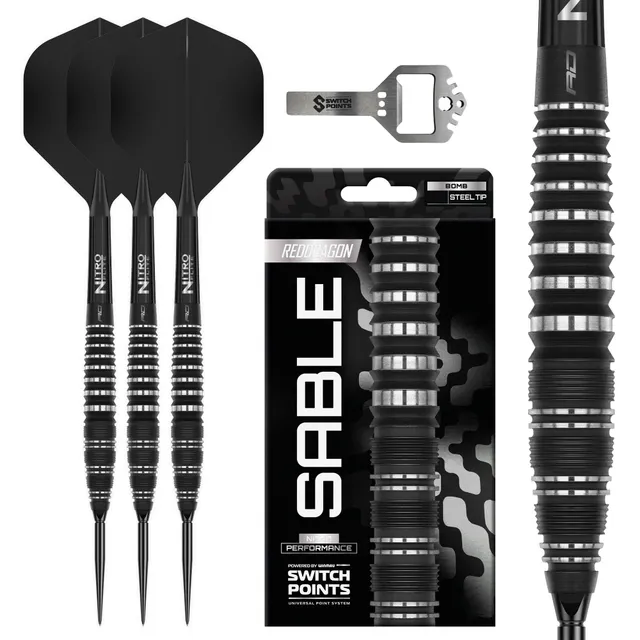 red-dragon-darts-sable-03-90-fl-chettes-steel-tip-bomb-switch-point image 1
