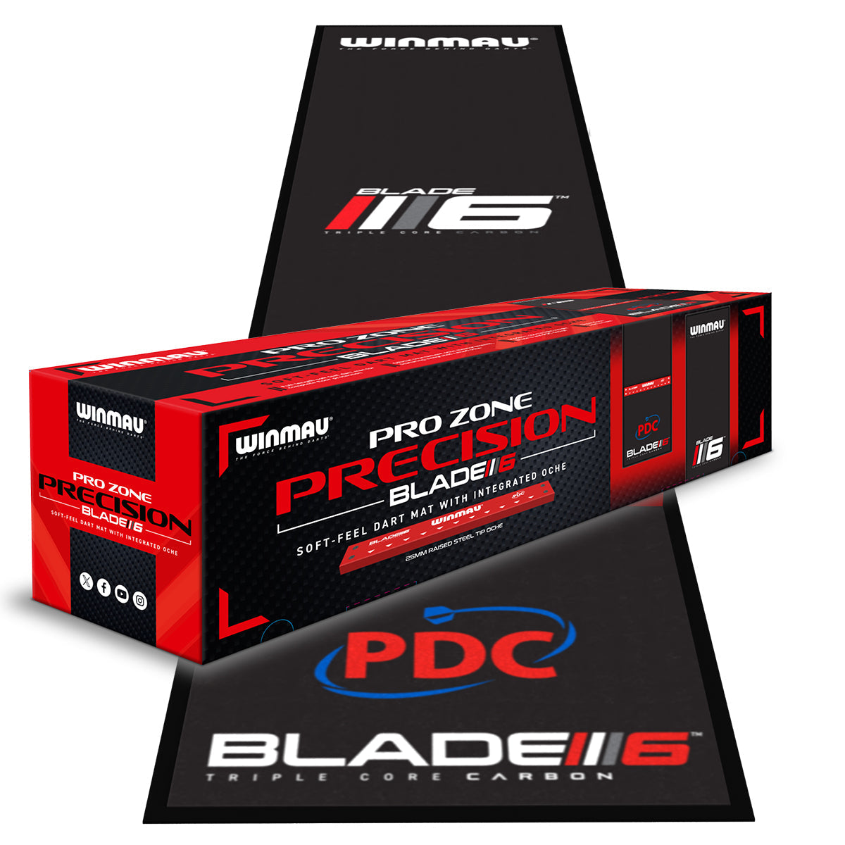 winmau-pro-zone-precision-blade-6-soft-feel-tapis-de-fl-chettes-avec-oche-int-gr image 1
