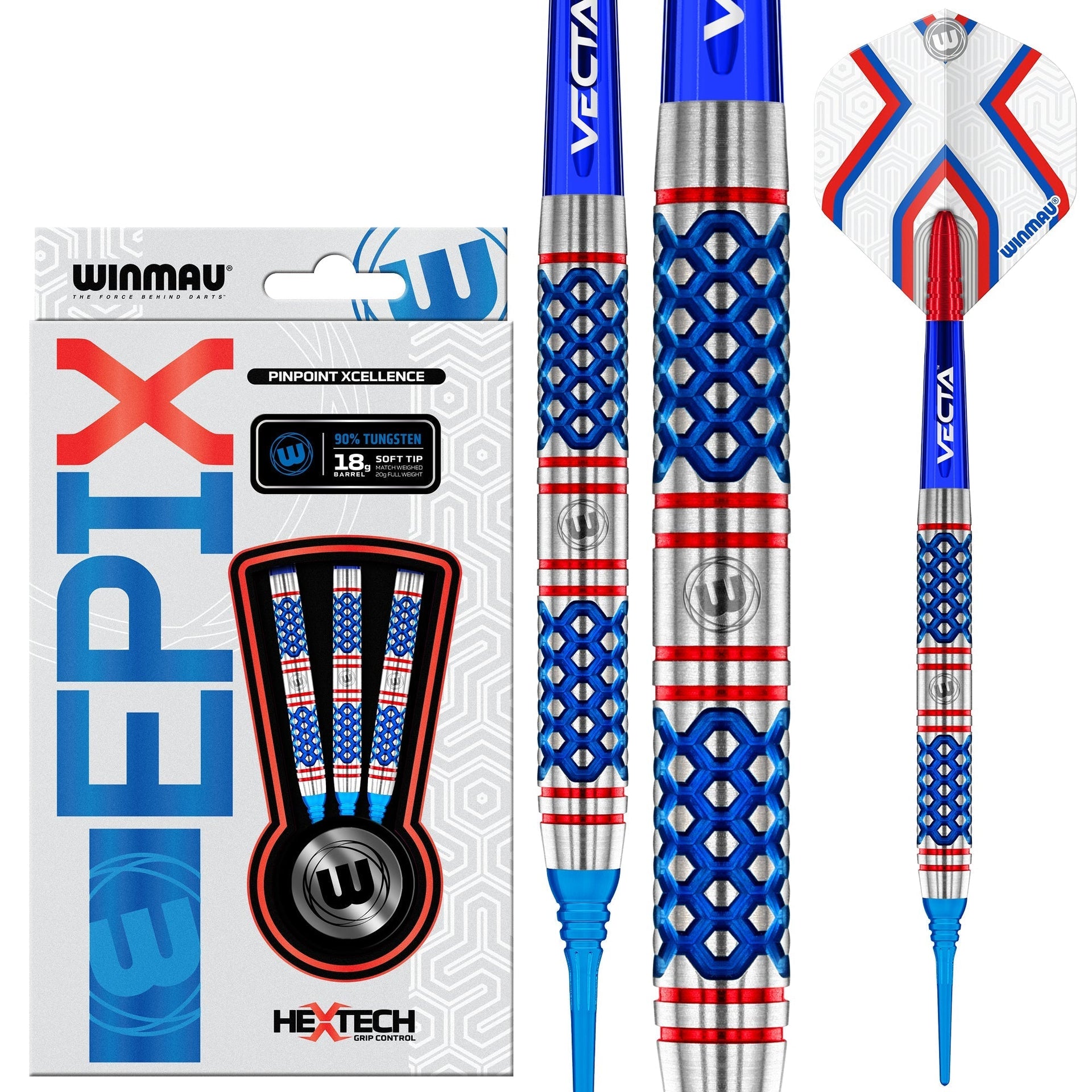 winmau-epix-soft-tip-fl-chettes-pointe-souple-comp-tition image 1