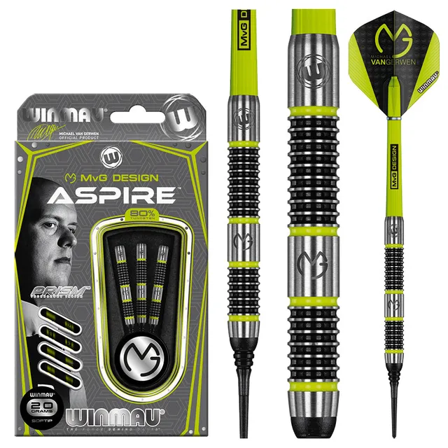 winmau-mvg-aspire-fl-chettes-pointe-souple-soft-tip image 1