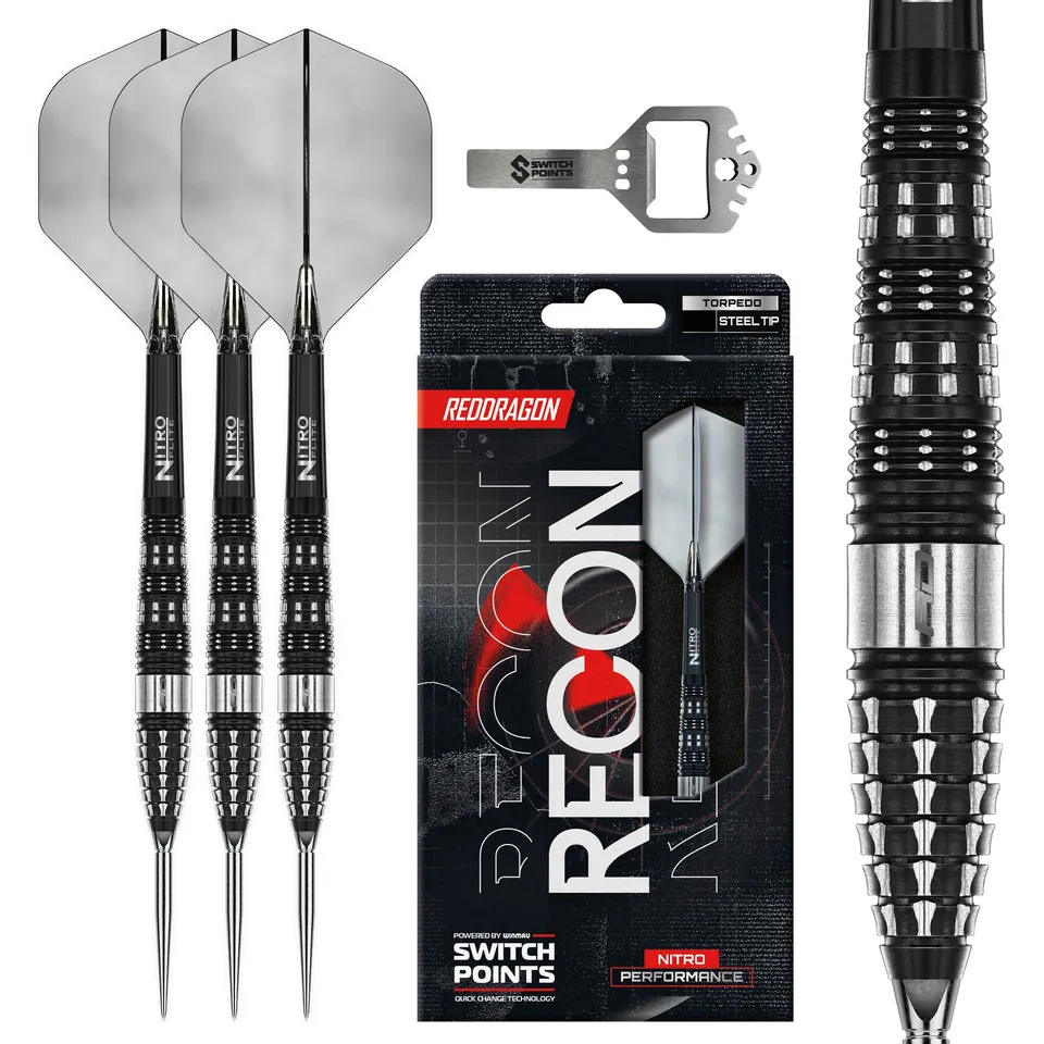 red-dragon-darts-recon-90-torpedo-switch-point-fl-chettes-pointe-acier image 1