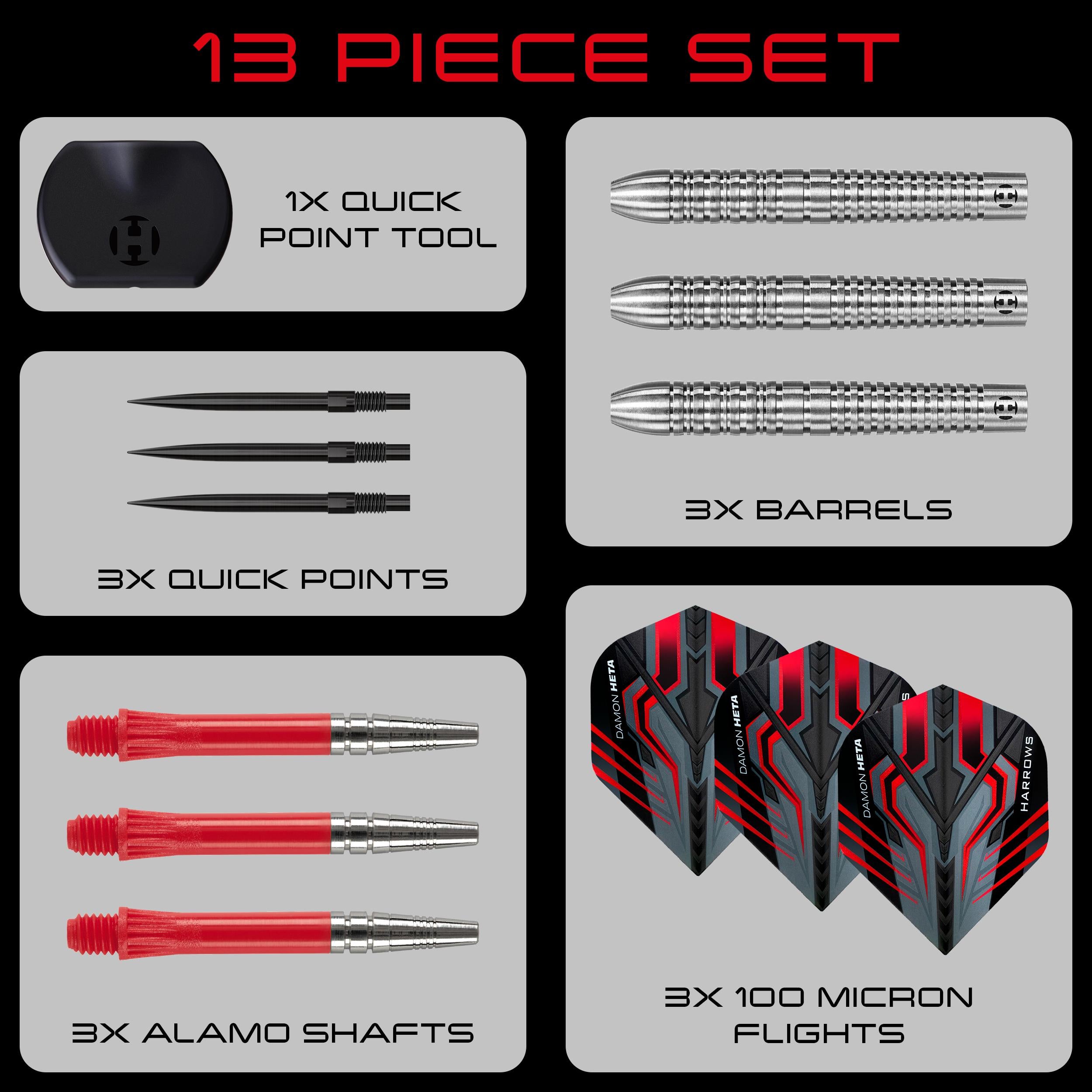 harrows-damon-heta-90-quick-point-fl-chettes-pointe-acier-steel-tip image 4