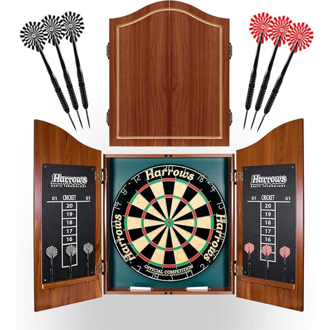 harrows-pro-s-choice-set-complet-cible-armoire-6-fl-chettes image 4