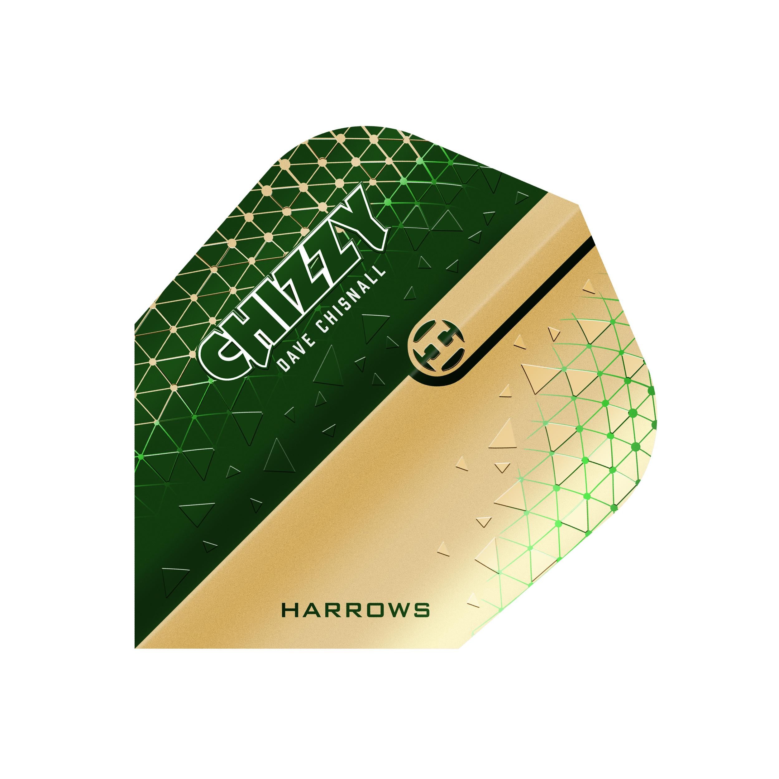 harrows-prime-dave-chisnall-chizzy-green-ailettes-flights-dition-no-l image 1
