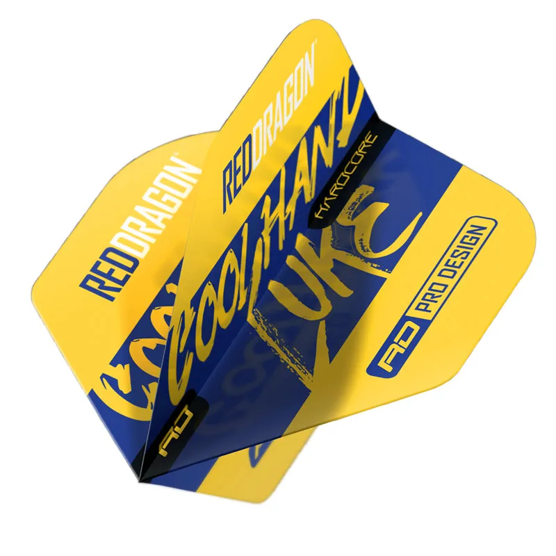 red-dragon-darts-luke-humphries-signature-yellow-hardcore-standard-ailettes image 1