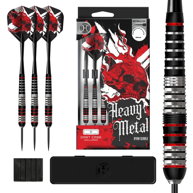 harrows-heavy-metal-ryan-searle-fl-chettes-pointe-acier-inoxydable image 1