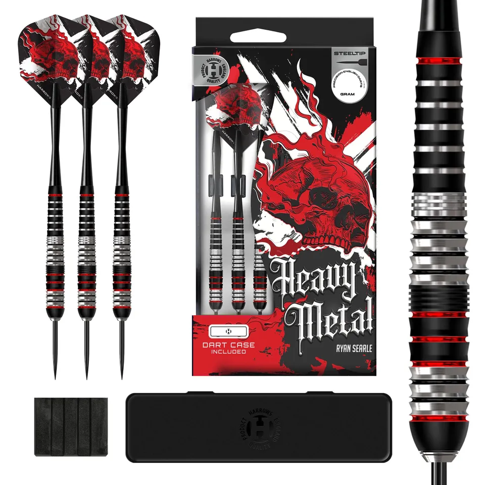 harrows-heavy-metal-ryan-searle-fl-chettes-pointe-acier-inoxydable image 1