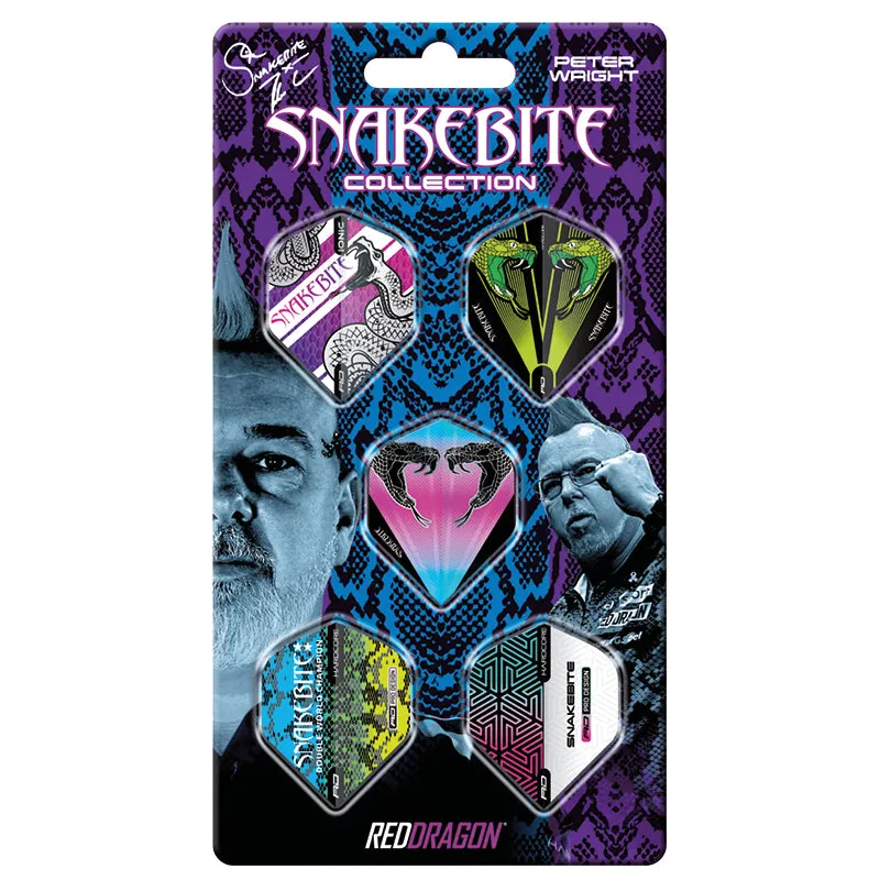 red-dragon-darts-peter-wright-snakebite-hardcore-card-1-ailettes-100-microns-x5- image 1