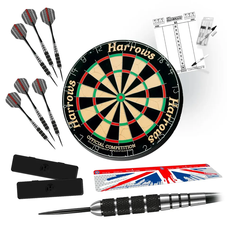 harrows-bundle-cible-fl-chettes-ligne-de-lancer-tableau-de-score image 1