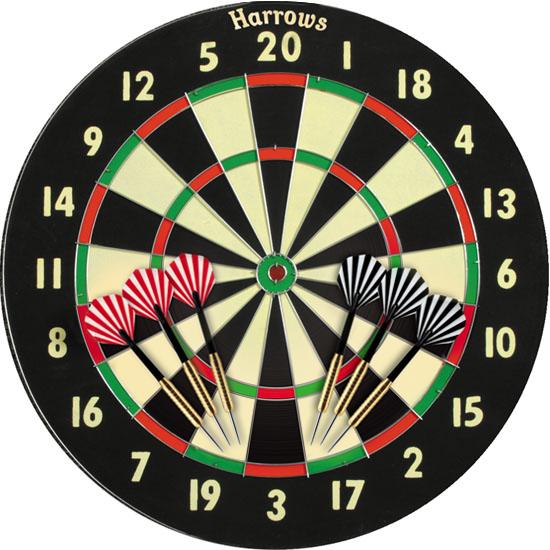 harrows-champion-family-jeu-de-fl-chettes-cible-double-face-6-fl-chettes-18g image 1