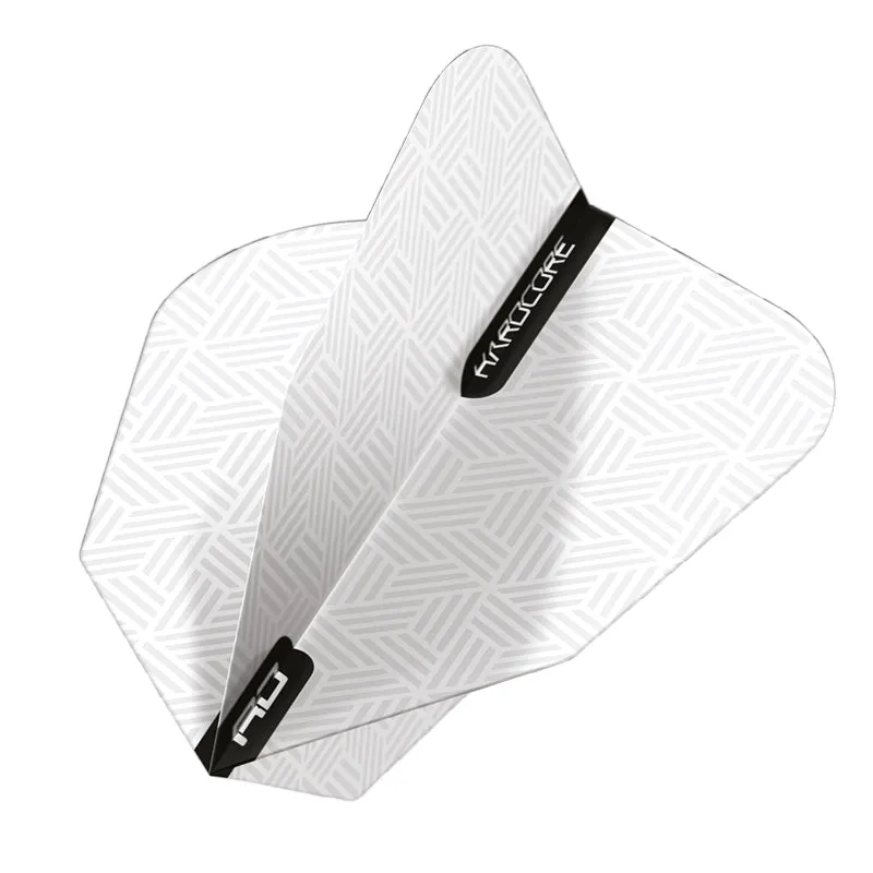 red-dragon-darts-white-hardcore-v-standard-ailettes-de-fl-chettes-blanches image 1