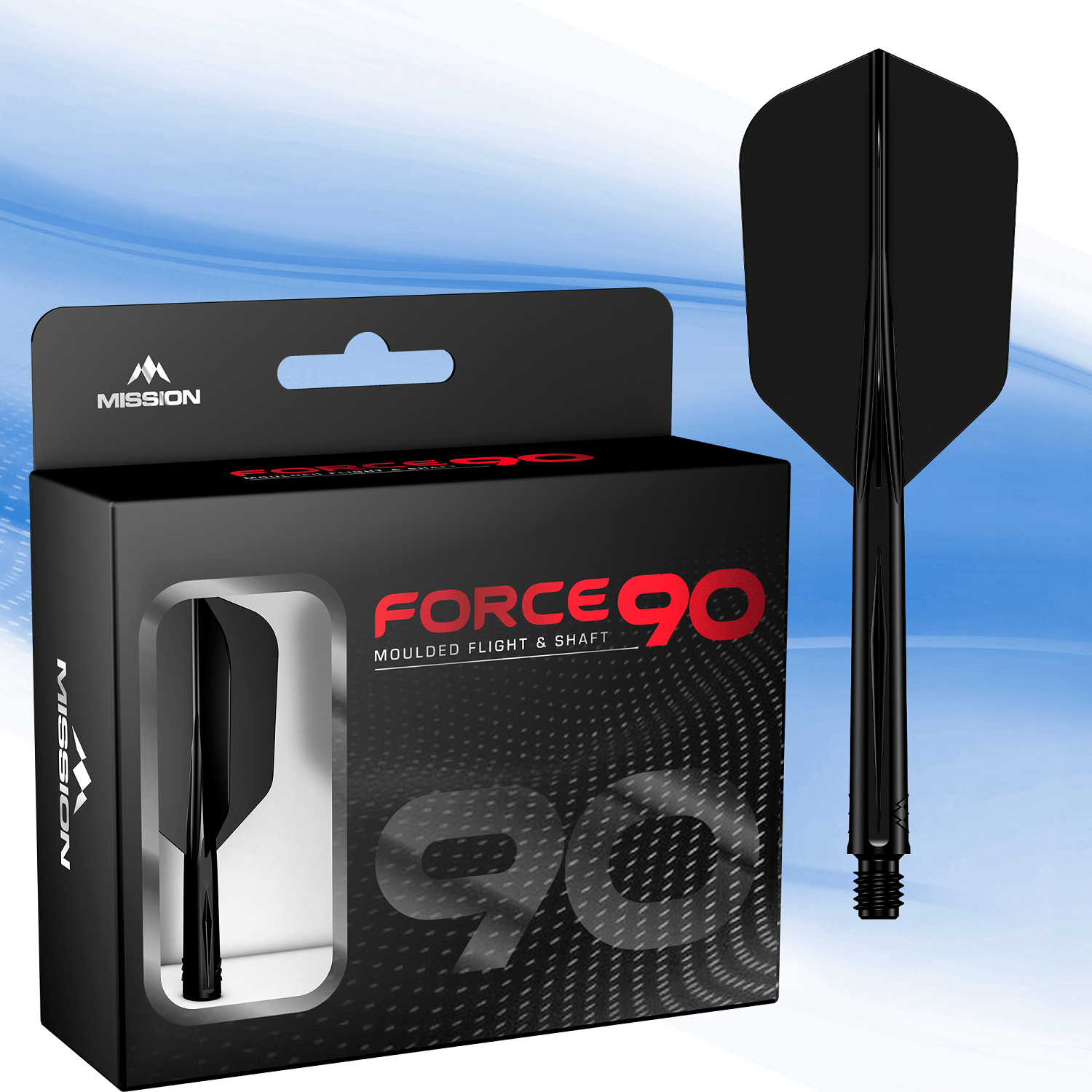 mission-darts-force-90-syst-me-ailette-et-tige-moul-e-black-slim-medium image 5