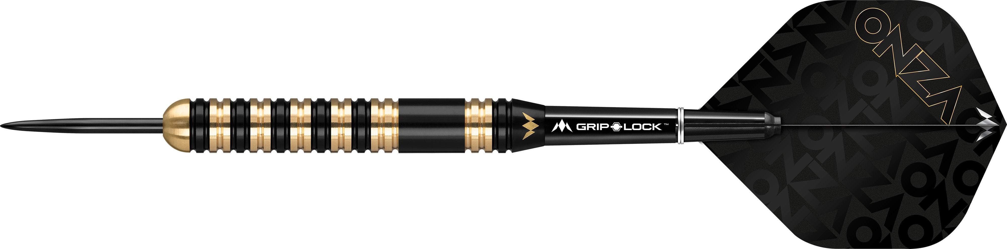 mission-darts-onza-m3-fl-chettes-pointe-acier-laiton-23g-noir-et-or image 2
