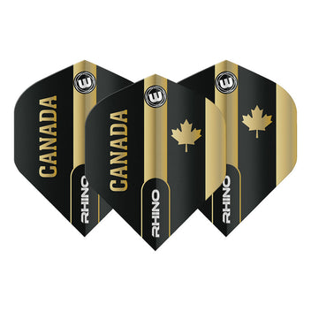 winmau-black-gold-canada-rhino-standard-ailettes-extra-paisses image 2