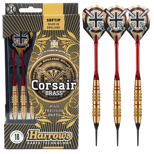 harrows-corsair-red-fl-chettes-pointe-souple image 1