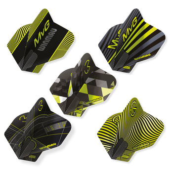 winmau-mvg-prism-flight-collection-card-5-sets-noir-et-vert image 3