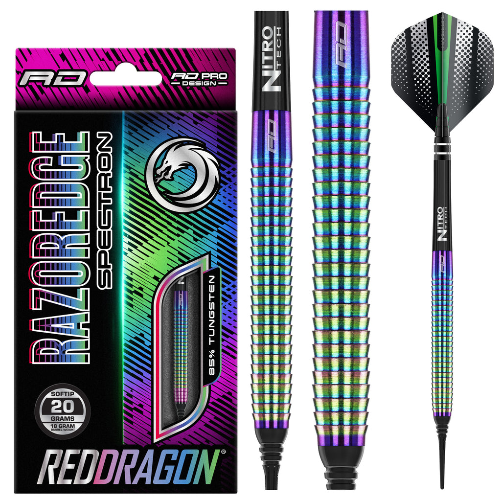 red-dragon-darts-razor-edge-spectron-fl-chettes-pointe-souple image 1